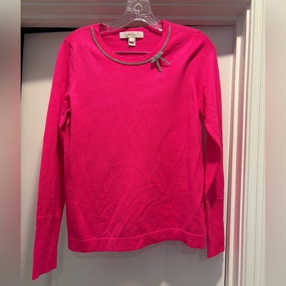 Lilly Pulitzer Sweaters - Lilly Pulitzer Pink Sweater with Embellished Neckline